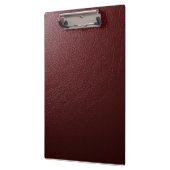 テクスチャ付き濃い赤の革 クリップボード (左)