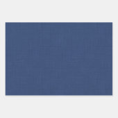 テクスチャ付き濃い青 ラッピングペーパーシート (正面)