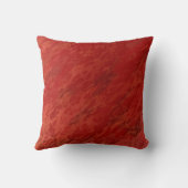 テクスチャ付き焦げオレンジ色ガラス クッション (裏面)