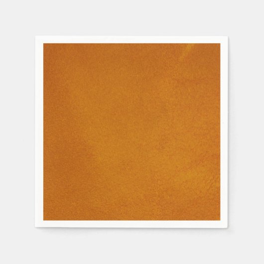 テクスチャ付き焦げオレンジ スタンダードカクテルナプキン (正面)