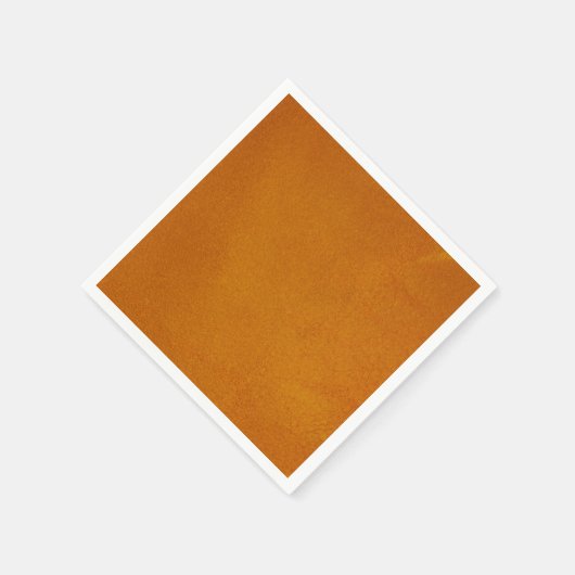 テクスチャ付き焦げオレンジ スタンダードカクテルナプキン (角)