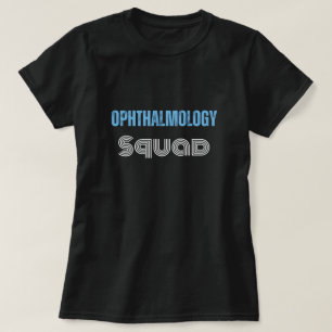 テクスチャ付き眼科おもしろい分隊引用文文字 Tシャツ