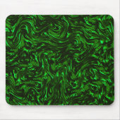 テクスチャ付き穀物メタリックグリーン マウスパッド (正面)