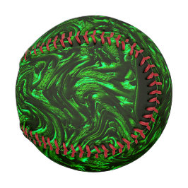 テクスチャ付き穀物メタリックグリーン 野球ボール