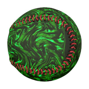 テクスチャ付き穀物メタリックグリーン 野球ボール