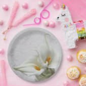 テクスチャ付き背景のコヤナギ ペーパープレート (パーティー)