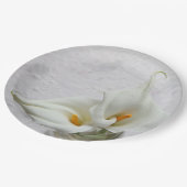 テクスチャ付き背景のコヤナギ ペーパープレート (アングル)