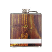 テクスチャ付き背景の上の米国憲法プリアンブル フラスク (裏面)