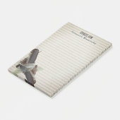 テクスチャ付き背景の上の羽のカスタム ポストイット (アングル)