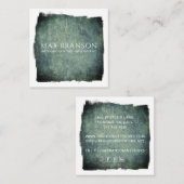 テクスチャ付き背景インテリアのペイント スクエア名刺 (正面/裏面)