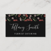 テクスチャ付き花のパターン 名刺 (正面)