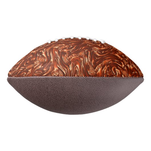 テクスチャ付き茶色のテラコッタ アメリカンフットボール (回転90)