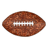 テクスチャ付き茶色のテラコッタ アメリカンフットボール (正面)