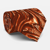 テクスチャ付き茶色のテラコッタ ネクタイ (ロール)