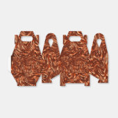 テクスチャ付き茶色のテラコッタ フェイバーボックス (折り畳みなし)