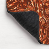 テクスチャ付き茶色のテラコッタ マウスパッド (コーナー)