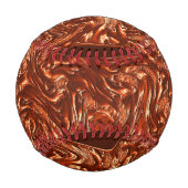 テクスチャ付き茶色のテラコッタ、'失敗' 野球ボール (裏面)