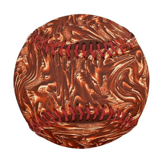 テクスチャ付き茶色のテラコッタ、'失敗' 野球ボール (正面)