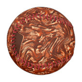 テクスチャ付き茶色のテラコッタ、'失敗' 野球ボール (正面左)