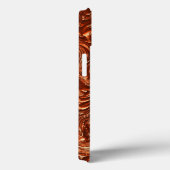 テクスチャ付き茶色のテラコッタ Case-Mate iPhoneケース (裏面 / 右)