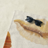 テクスチャ付き貝殻 ビーチタオル (インサイチュ)