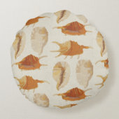 テクスチャ付き貝殻 ラウンドクッション (裏面)