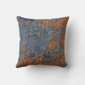 テクスチャ付き錆びた金属の背景。 クッション (裏面)