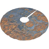 テクスチャ付き錆びた金属の背景。 ブラッシュドポリエステルツリースカート (アングル)