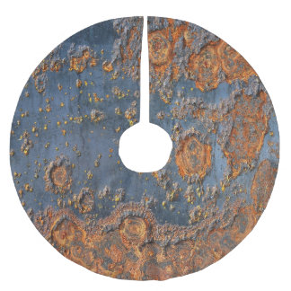 テクスチャ付き錆びた金属の背景。 ブラッシュドポリエステルツリースカート