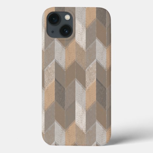 テクスチャ付き青、黄色、オリーブ山形。 Case-Mate iPhoneケース (裏面)