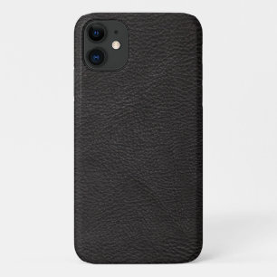 テクスチャ付き黒いレザーデザイン iPhone 11 ケース