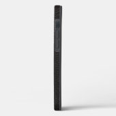 テクスチャ付き黒革ケース – メイトiPhoneケース Case-Mate iPhoneケース (裏面 / 左)