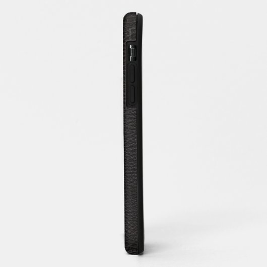 テクスチャ付き黒革ケース – メイトiPhoneケース Case-Mate iPhoneケース (裏面/左)