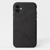 テクスチャ付き黒革ケース – メイトiPhoneケース Case-Mate iPhoneケース (裏面)