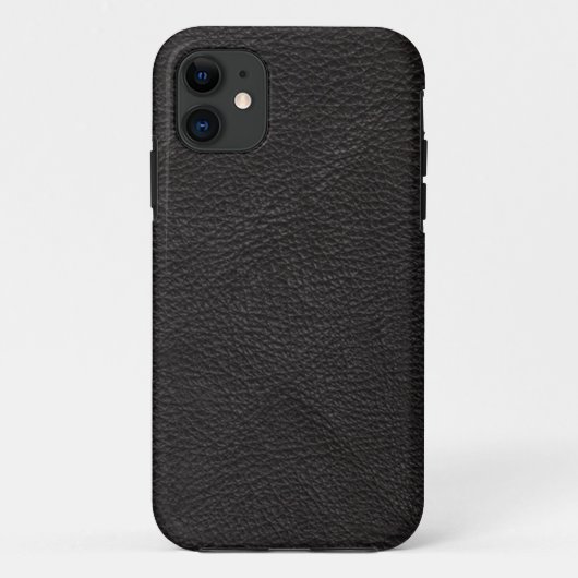 テクスチャ付き黒革ケース – メイトiPhoneケース Case-Mate iPhoneケース (裏面)