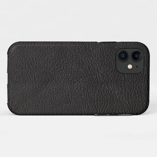 テクスチャ付き黒革ケース – メイトiPhoneケース Case-Mate iPhoneケース (裏面(横))