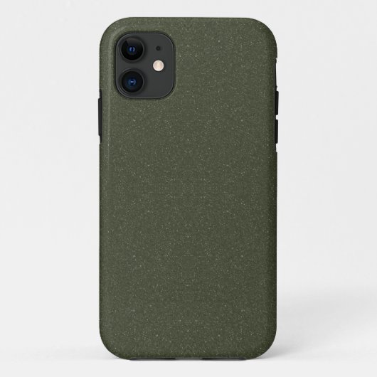 テクスチャ付きMoss Green iPhone 11ケース – カスタマイズ可能 Case-Mate iPhoneケース (裏面)