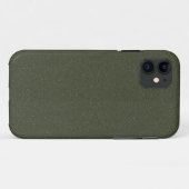 テクスチャ付きMoss Green iPhone 11ケース – カスタマイズ可能 Case-Mate iPhoneケース (裏面(横))