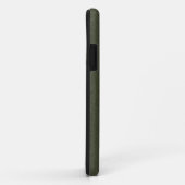 テクスチャ付きMoss Green iPhone 11ケース – カスタマイズ可能 Case-Mate iPhoneケース (裏面/右)