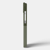 テクスチャ付きMoss Green iPhone 13ケース – カスタマイズ可能 Case-Mate iPhoneケース (裏面 / 左)