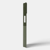 テクスチャ付きMoss Green iPhone 13ケース – カスタマイズ可能 Case-Mate iPhoneケース (裏面 / 右)