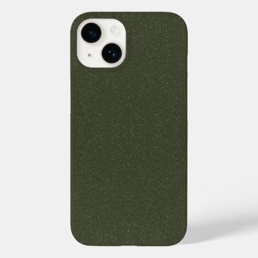 テクスチャ付きMoss Green iPhone 14ケース – カスタマイズ可能 Case-Mate iPhoneケース (裏面)
