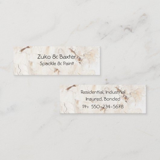 テクスチャ付モダンき背景請負業者の通話カード コーリングカード (正面/裏面)