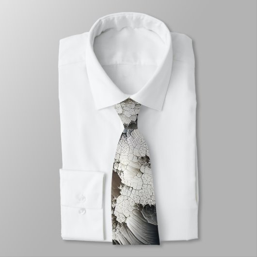 テクスチャ割れコンテンポラリー抽象芸術 ネクタイ (タイ)