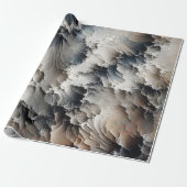 テクスチャ割れコンテンポラリー抽象芸術 ラッピングペーパー (アンロールド)