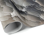 テクスチャ割れコンテンポラリー抽象芸術 ラッピングペーパー (ロールコーナー)