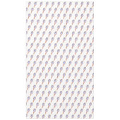 テクスチャ加工された手描きのウェディングミラー テーブルクロス (正面)