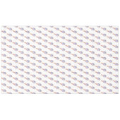 テクスチャ加工された手描きのウェディングミラー テーブルクロス (正面(横))