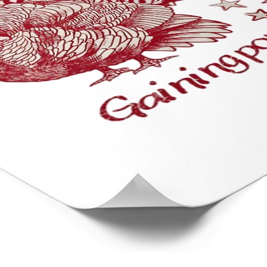 テクスチャ加工トルコスケッチリッチレッドセピア淡い色のオン ポスター (角)