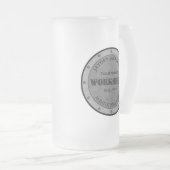 テクスチャ効果ショップショップワークショップシェッドマンケーブ フロストグラスビールジョッキ (正面右)